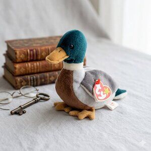 Ty Beanie Baby Jake Mallard Duck Plush w/ Tag Vintage 1997 Beanie Babies